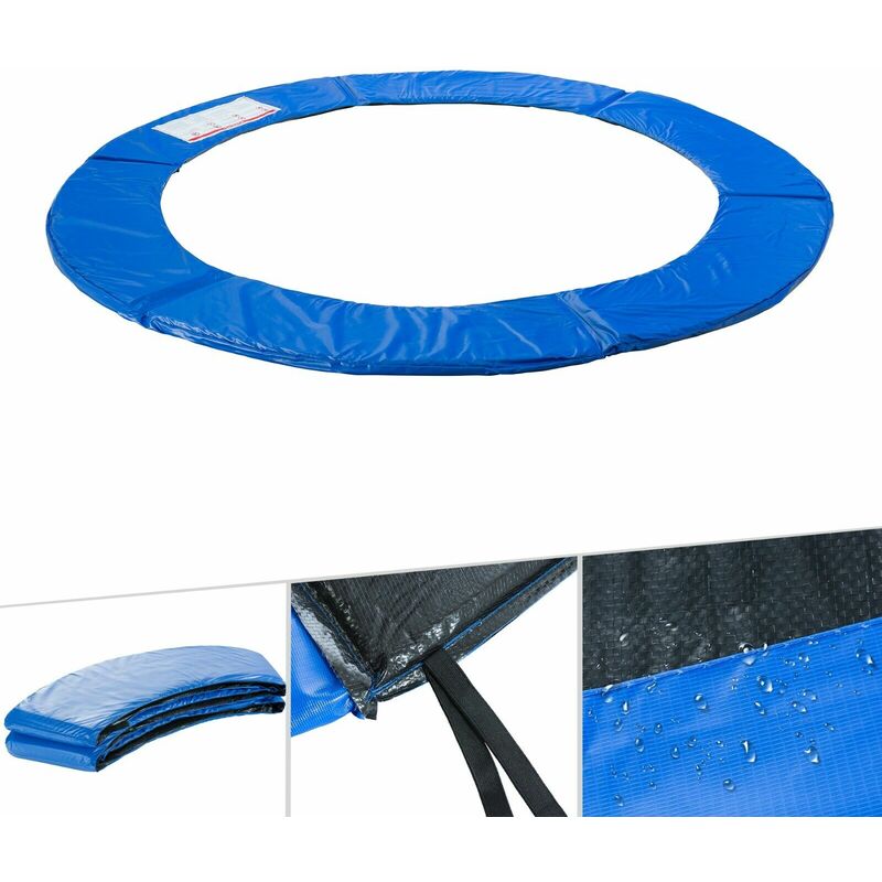 

Almohadillas de seguridad Cojín Trampolín Cama Elastica 396cm azul - azul - Arebos