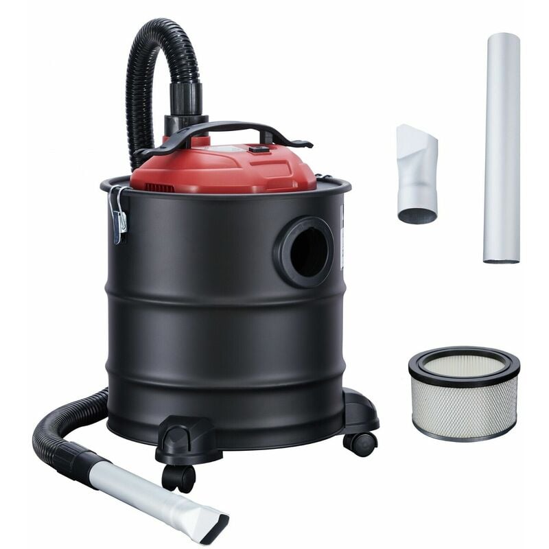 

Aspirador De Cenizas 2 en 1 20 L Aspirador De Chimeneas Con Filtro HEPA - rojo negro - Arebos