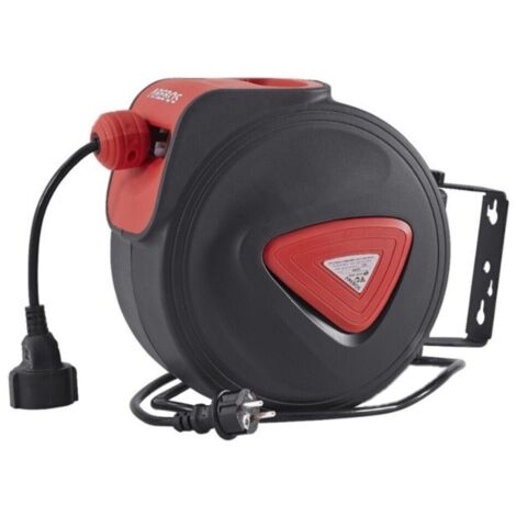 AREBOS Automatico Tamburo Per Cavi Avvolgicavo Filo Elettrico Cavo 15 m