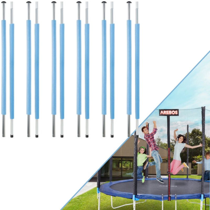 

Barras de la Cama Elástica 233 cm 6 piezas - Arebos