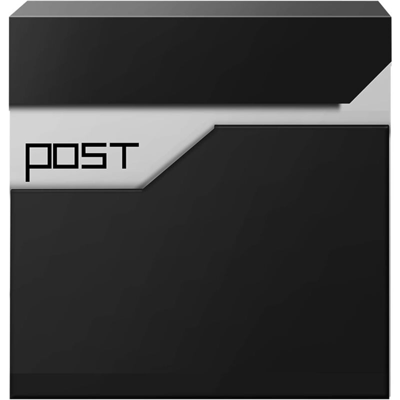 Boîte aux Lettres Design Moderne Boîte aux Lettres Murale Acier Inoxydable 370 x 370 x 100 mm - Arebos