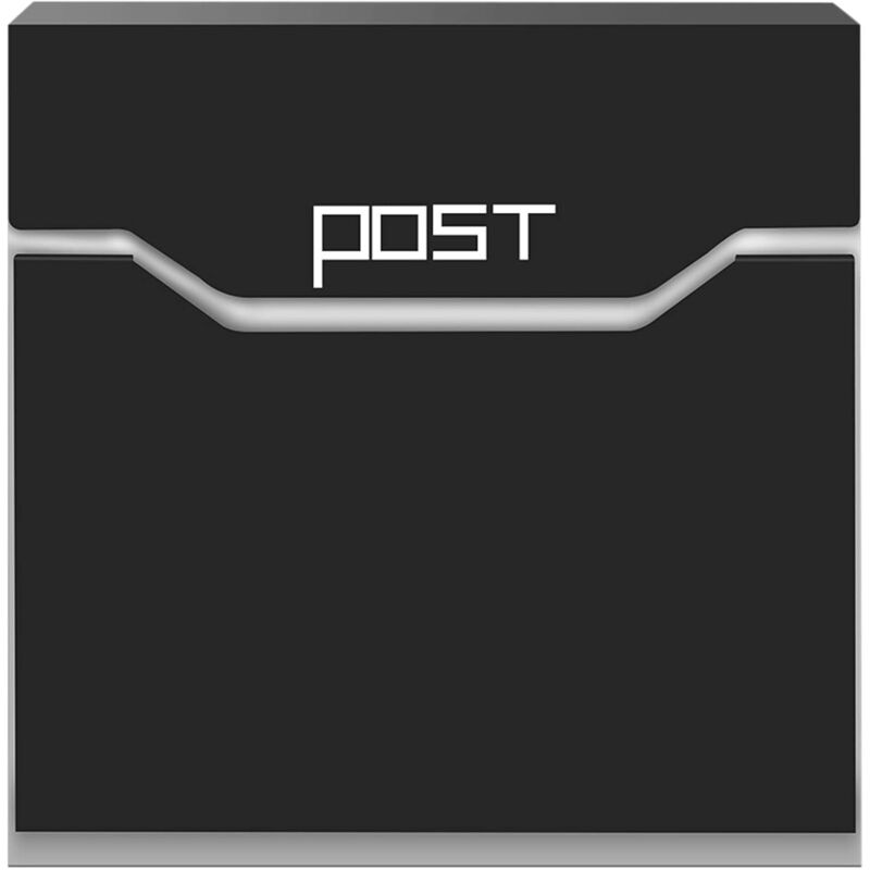 Boîte aux Lettres Design Moderne Boîte aux Lettres Murale Acier galvanisé 370 x 370 x 105 mm - Arebos