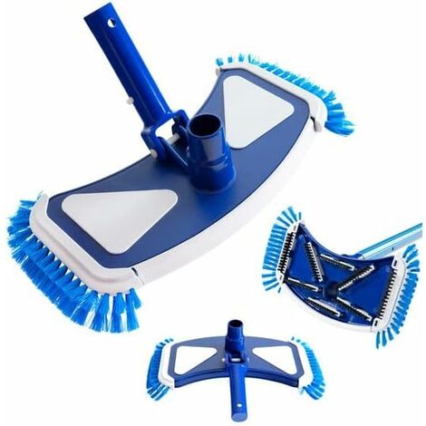 Arebos – Brosse d'aspiration pour piscine – Nettoyage efficace avec 10 brosses – Raccord Ø 32/38 mm – Compatible piscines hors sol et enterrées