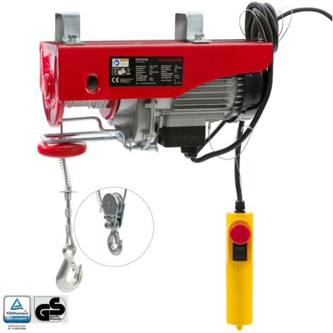 AREBOS Cabrestante de Eléctrico Cabrestante de Cable Motorizado 400-800 Kg