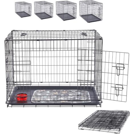 Grille De Séparation Coffre Voiture Pour Chien PawHut - Ajustable Largeur 87-135 Cm, Hauteur 60-105 Cm - En Acier Avec Ventouses, Universelle