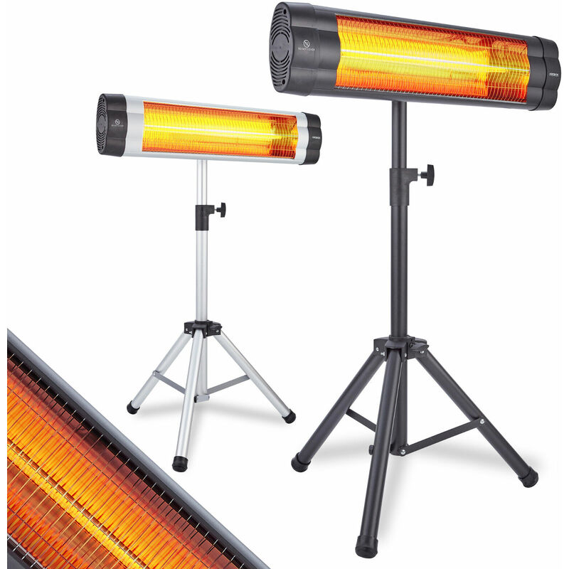 

AREBOS Calentador Infrarrojo Para Uso Interiores y Exteriores Con Trípode 2500 W