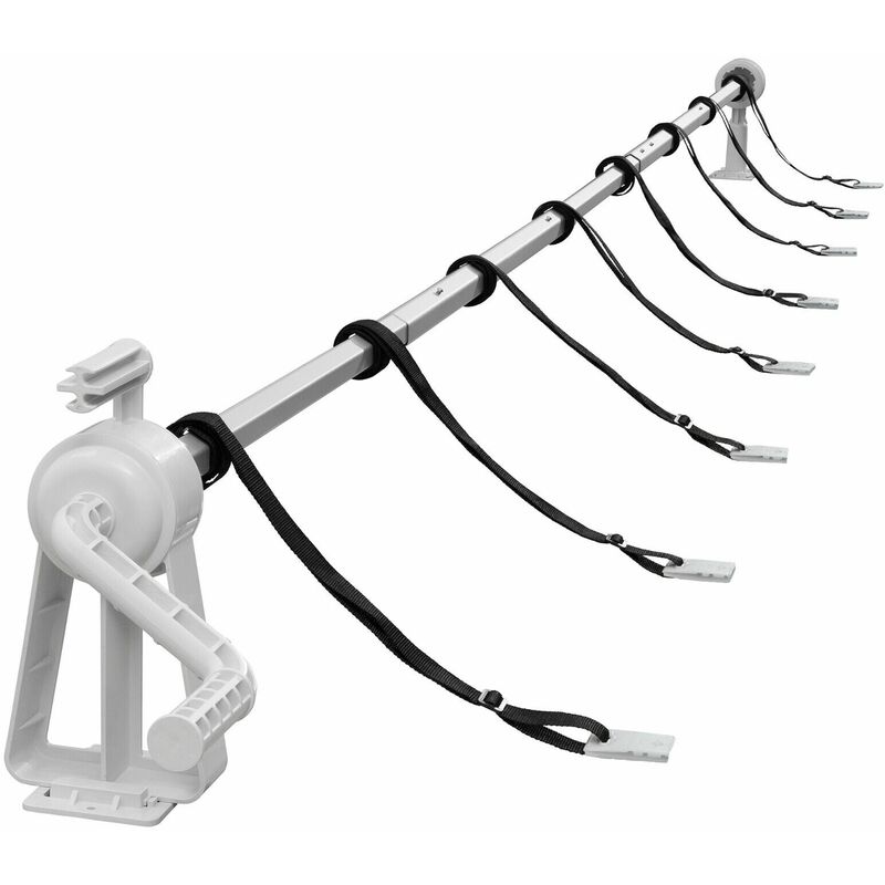 

Retractor de piscina para cubierta de piscina con lámina solar - Arebos