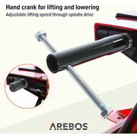 Arebos Cavalletto Alzamoto Cric Sollevatore Moto Ponte Sollevatore Moto fino a 450 kg