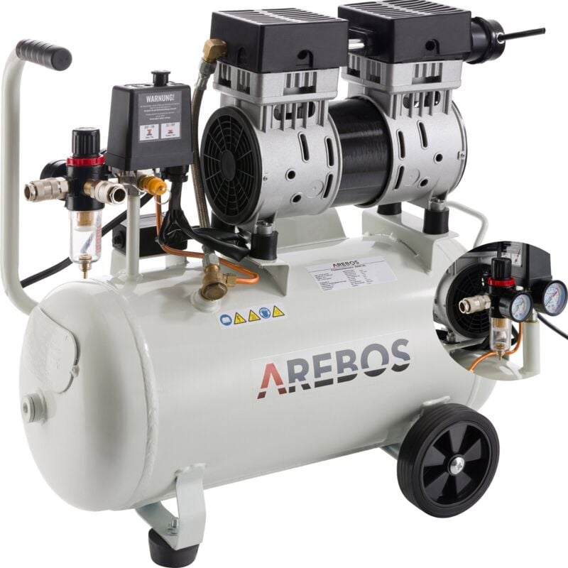 

Compresor De Aire Comprimido | 24L | 800W | Depósito Bajo Presión - Arebos