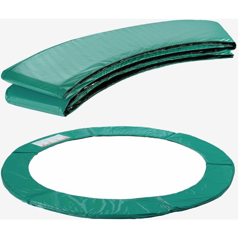 Coussin de Protection pour Trampoline de Remplacement Trampoline Couverture Rembourrage 244 cm Vert - Vert - Arebos