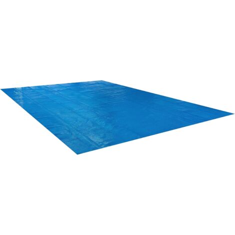 Arebos – Couverture solaire à bulles pour piscine rectangulaire 8 x 5 m – Épaisseur 400 µm – Réduit l'évaporation et optimise le chauffage - BLEU 8 X