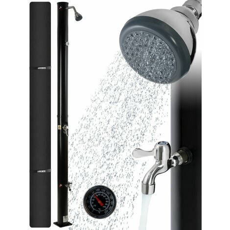 AREBOS Doccia Solare Doccia Giardino Doccia Piscina Esterna con Termometro 20 L incl. Copertina