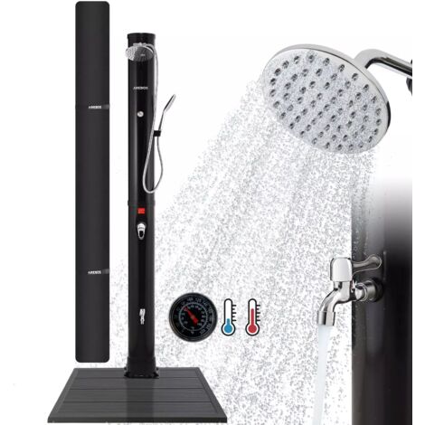 AREBOS Douche solaire 40 L douche de piscine douche de jardin douche de pluie