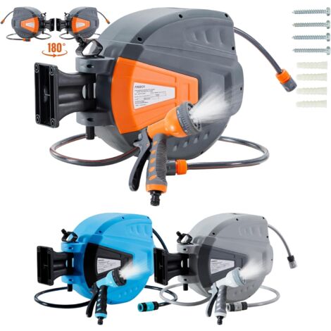 AREBOS enrouleur de tuyau d'arrosage tuyau d'arrosage tuyau d'arrosage 20 m