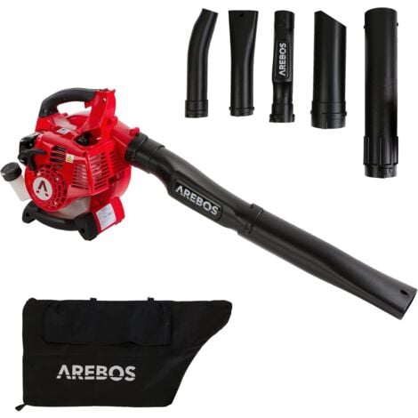 AREBOS Essence Aspirateur à Feuilles Souffleur de Feuilles 3in1 1hp Broyeur