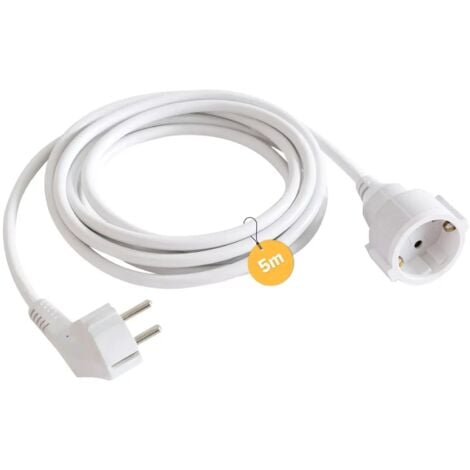 AREBOS Extension Cable Power Cable Extension Power Cable Euro Coupling 5 m