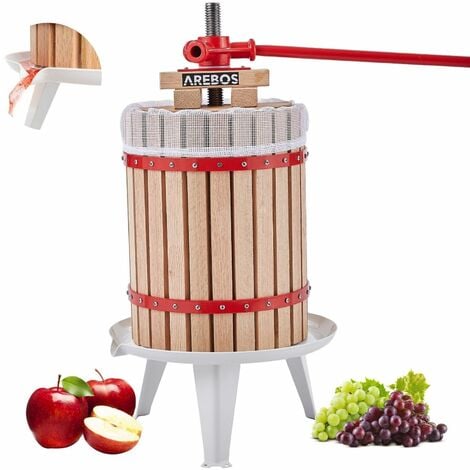 3L Fruit Wine Cider Press Apple Grapes Crusher Juice Maker Juicer Wine  Making