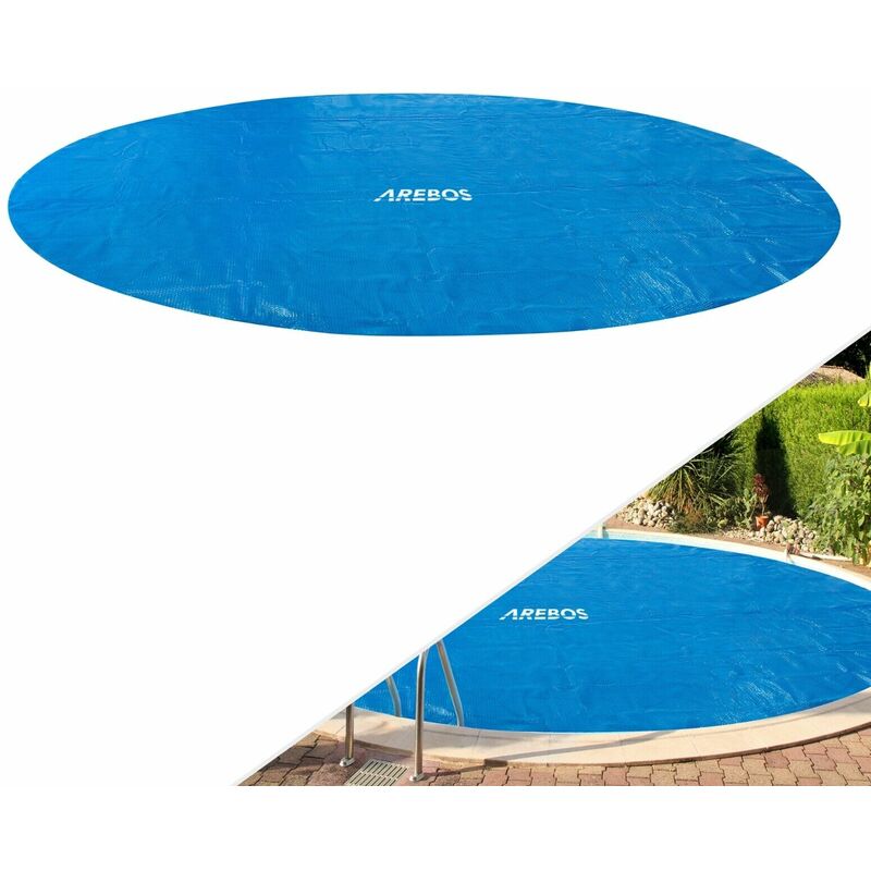 Heat Tarpaulin Solar Foil Solar Tarpaulin Solar Heating Pool Heating 120 mic 3,66 m blue - Arebos