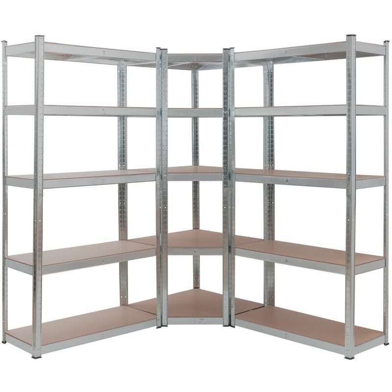 Arebos - Heavy duty shelving Corner shelving Storage shelving Workshop shelving Boltless shelving Cellar shelving Storage shelving