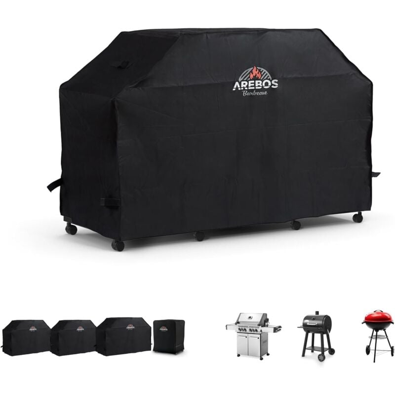 Housse de barbecue - Housse de barbecue à gaz imperméable - Housse de protection pour barbecue - Housse de protection anti-poussière - 147 x 61 x 122