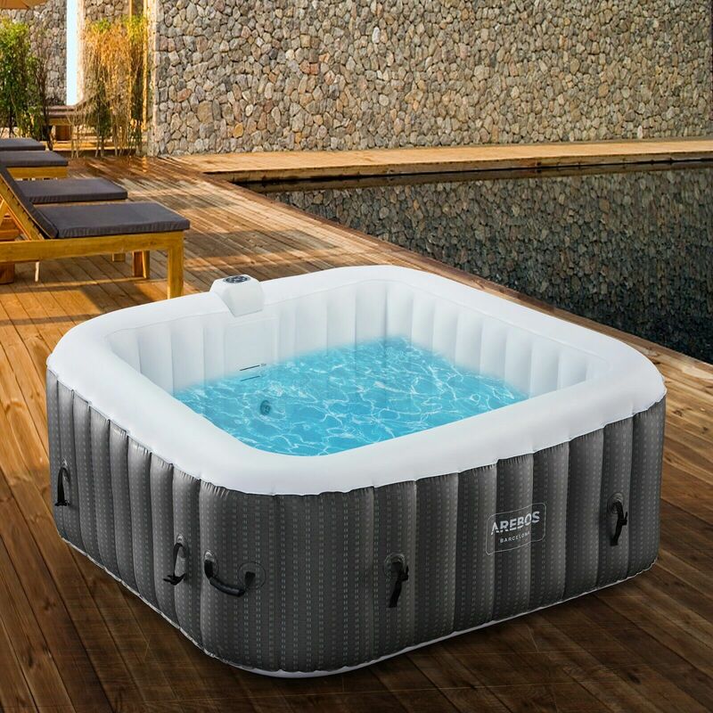 

In-Outdoor Whirlpool Spa Piscina Wellness Masaje Inflado automático - Arebos