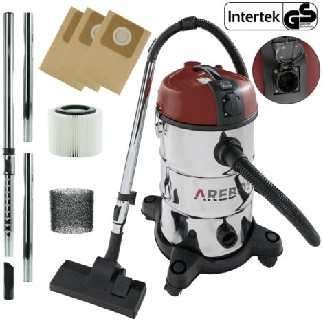 AREBOS Industriestaubsauger 5IN1  Staubsauger  Nass  Trocken  1300 W    30 L   Rot