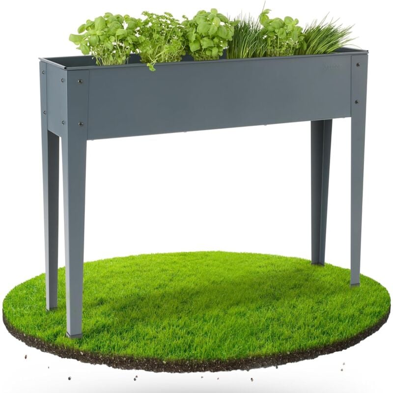 AREBOS Jardinière surélevée 101,5 x 26 x 80 cm - Jardinière pour plantes - Jardinière - Jardinière - Parterre de légumes - Jardinière pour balcon