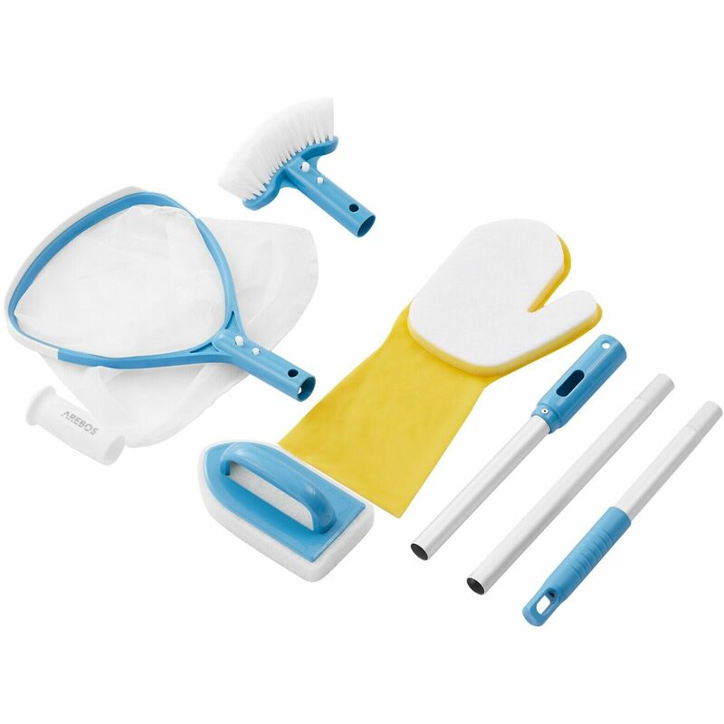 Kit De Limpieza De Piscinas, Accesorios Para Bañeras De Hidromasaje Juego - Arebos