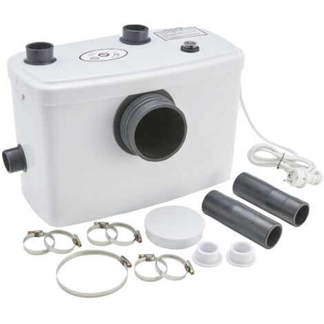 AREBOS  lifting station  wastewater pump  sewage pump  600 W  for toilet, shower, sink  100 l/min  white