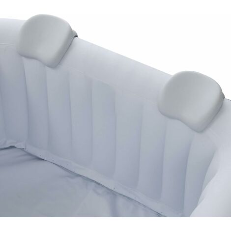 AREBOS Lot de 2 coussins de nuque pour whirlpool Blanc 100 % étanche Forme ergonomique Mousse PU Accessoires - blanc