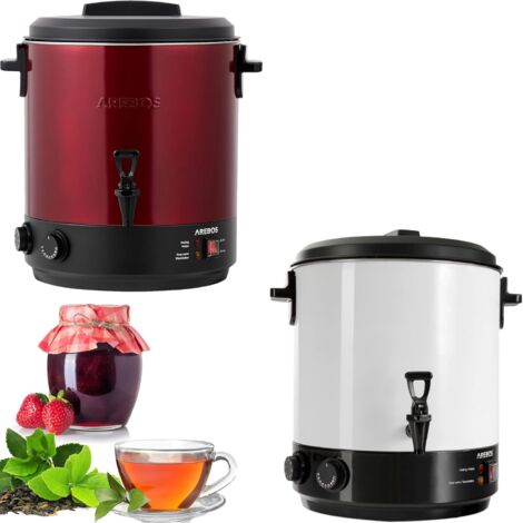 AREBOS Machine de mise en conserve 28 L Pot de mise en conserve 1800 W