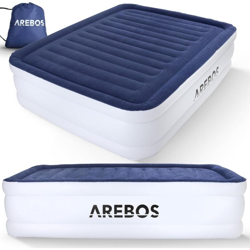 Matelas à air autogonflant Lit d'invité Matelas Lit gonflable avec pompe - Arebos