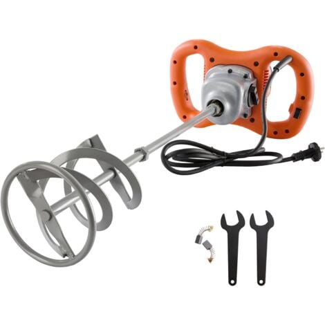 AREBOS Mixeur de mortier Malaxeur à main Mélangeur Malaxeur 1200W