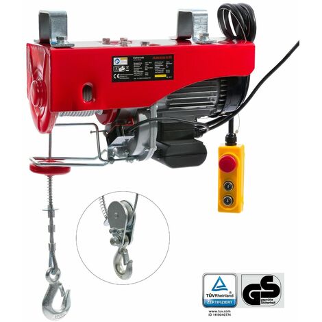 AREBOS Paranco Elettrico 500 -1000 kg Verricello Elettrico Montacarichi Paranchi