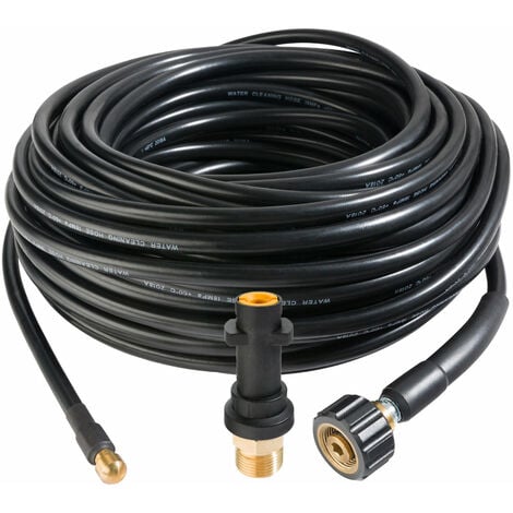 main image of "AREBOS Pipe cleaning hose 30 m 160 bar Pipe cleaner Drain cleaner Sewer rat - Black"
