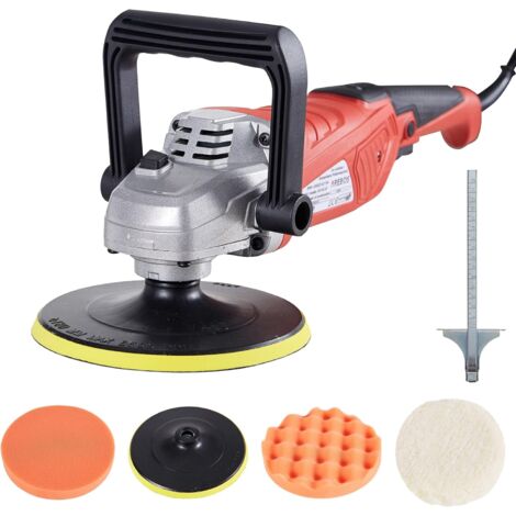 Arebos – Polisseuse électrique 2100 W – Vitesse 0-3300 tr/min – Disque Ø 180 mm – Ergonomique pour polissage et ponçage