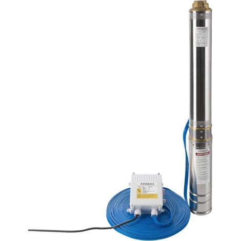 AREBOS Pompe de puits profond Submersible - 4000 l/h - 1100W