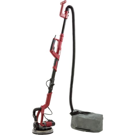Arebos – Ponceuse girafe 750W – Long cou télescopique – Disque 225mm – Pour murs et plafonds – Éclairage LED intégré – Aspirateur inclus