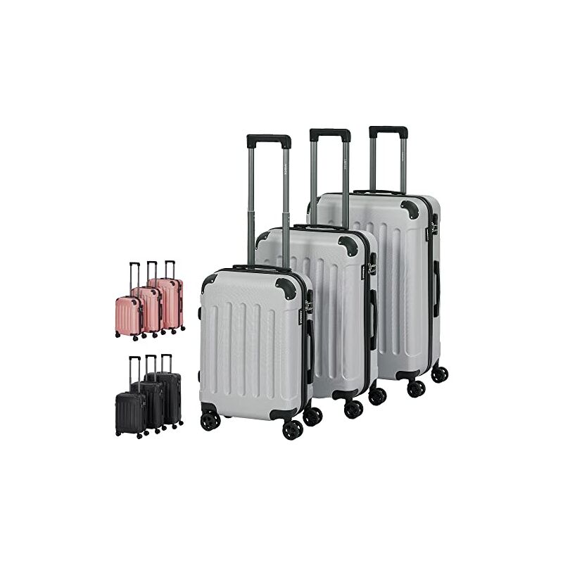 Arebos - Set de 3 valises de voyage Valises à coque dure Set de valises m-l-xl