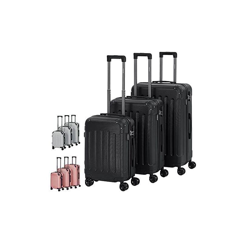 AREBOS Set de 3 valises de voyage Valises à coque dure Set de valises M-L-XL