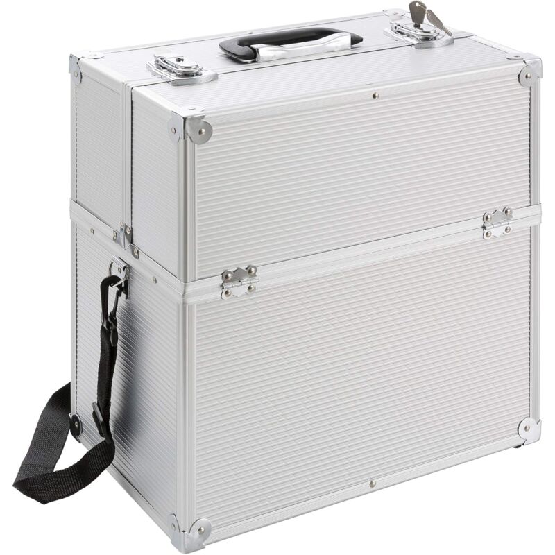 Pro Aluminium Cosmétique 2 Couches Coffret Valisa Beauté Case Silber - Arebos
