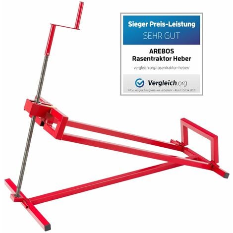 AREBOS Rasentraktor Heber 450 kg Hebevorrichtung Hebebühne Aufsitzmäher