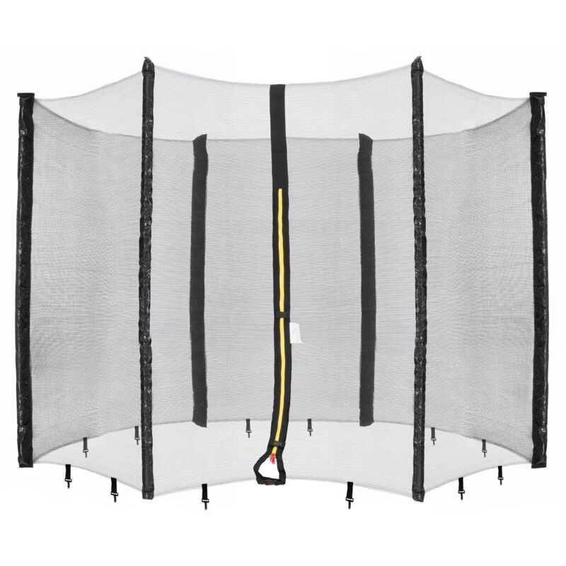 

Red de Seguridad para Camas Elásticas 366 cm - 6 Postes - negro - Arebos