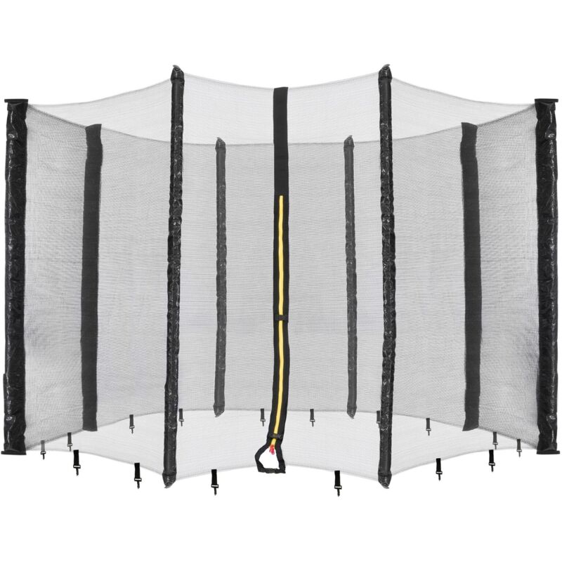 

Red de Seguridad para Camas Elásticas 430 cm - 8 Postes - negro - Arebos