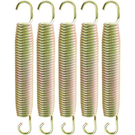 AREBOS Ressorts de trampoline ressort de traction ressort de saut ressort de compression ressort en acier pour trampoline 165 mm 36 pièces