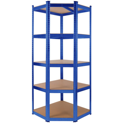 AREBOS Scaffale Per Carichi Pesanti Ripiano Angolare 180 x 70 x 70 cm 875 kg