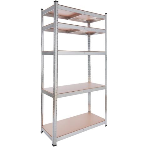 AREBOS Schwerlastregal  180 x 90 x 40 cm 875 kg Kellerregal Steckregal verzinkt