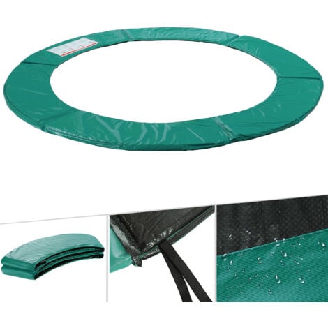 AREBOS Trampolin Randabdeckung Federschutz Ø 244 cm  Trampolin Randschutz  Trampolinzubehör aus PVC und PE  Reißfest  Federabdeckung 100% UV-beständig & wasserabweisend  Grün