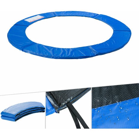 AREBOS Trampolin Randschutz Trampolinzubehör 396 cm aus PVC und PE Reißfest 100% UV-beständig Blau