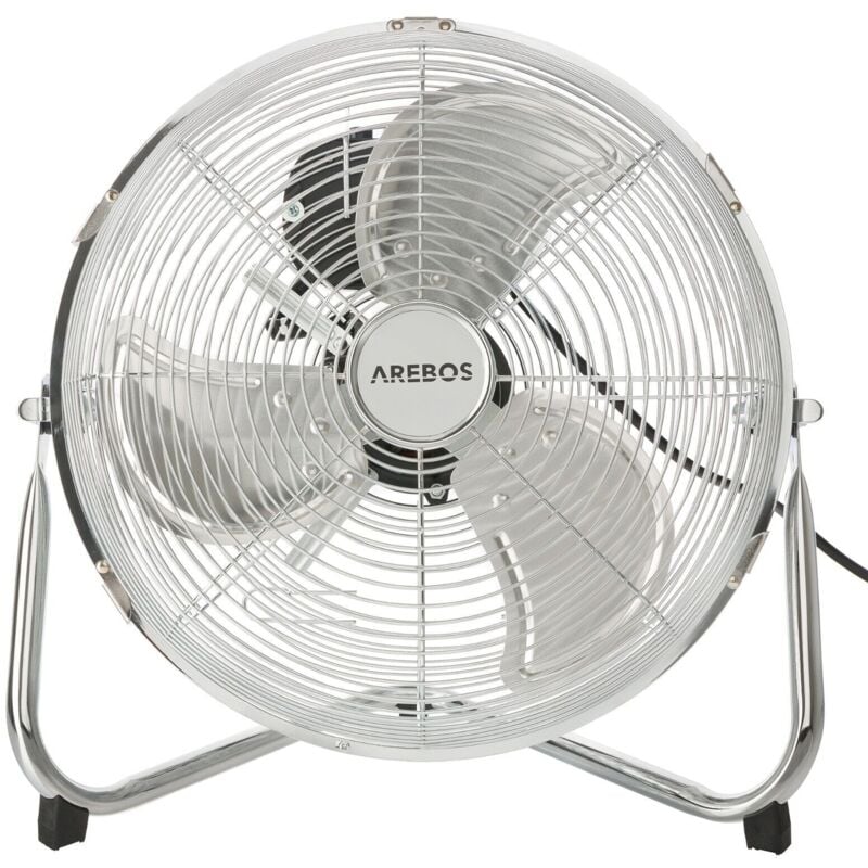 

Ventilador de Suelo Soplador Ventilador 55 W 12 Pulgada 240V Cromo Blanco - Arebos
